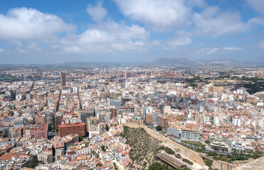 Fototapeta na wymiar Panoramic view of Alicante Costa Blanca, Spain
