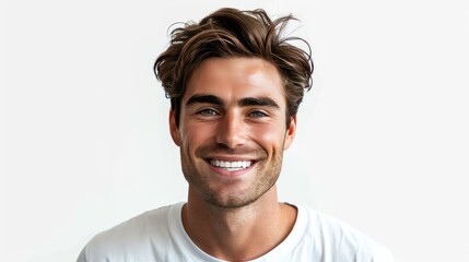Smiling Man in White Shirt
