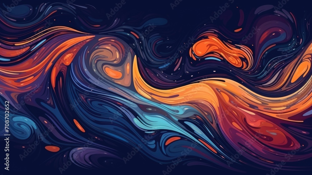 Aufkleber abstract background from cosmic waves. ai generative.