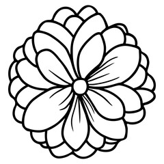 Hand drawn simple flower illustration
