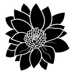 Hand drawn simple flower illustration