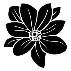 Hand drawn simple flower illustration
