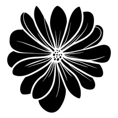 Hand drawn simple flower illustration