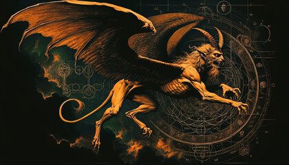 Winged Demon from Hell, Horned Demon