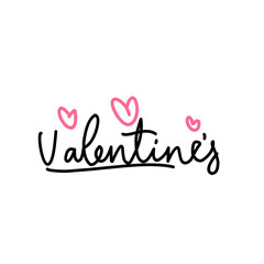 Happy Valentines Day typography