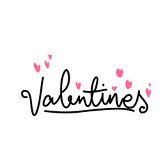 Happy Valentines Day typography