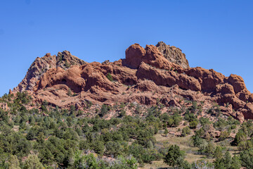 Fototapeta na wymiar Rugged Beauty of Colorado's Red Rock Cliffs