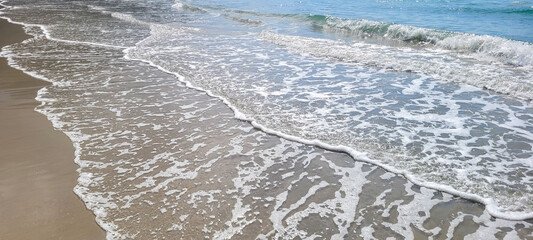 image of sea waves on the north coast of brazil in ubatuba itamambuca beach