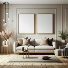 modern living room with sofa