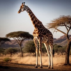 Obraz premium giraffe in the savannah