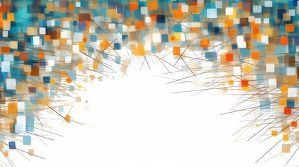 Copy Space of Abstract Celebration Wallpaper Design on White Background