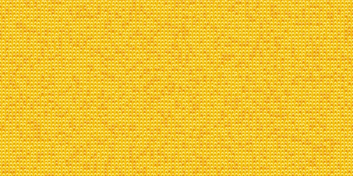 Yellow microfiber seamless pattern with loops. Top view of a fluffy towel or rag for wiping dust. Vector illustration with fabric texture