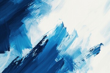 Creative flow of blue tones, an acrylic abstract masterpiece, abstract blue and white  background