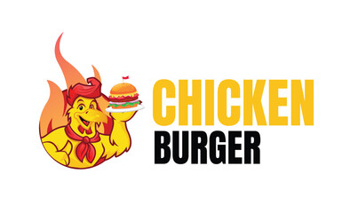 fire and flames,  chicken, food, burger logo,  spicy, delicious, 
