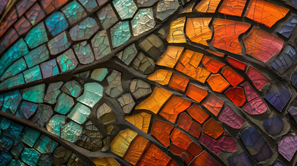 Mosaic Butterfly Wing Close-Up