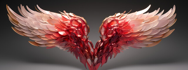 Flight of Passion: The Heart's Radiant Wings