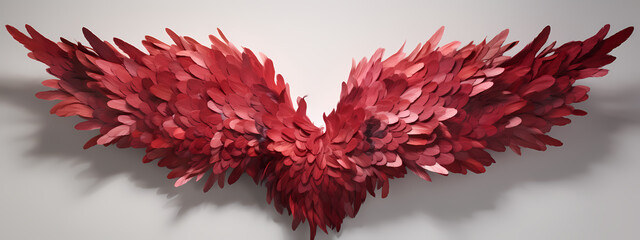 Roseate Spread: The Elegance of the Heart's Wings