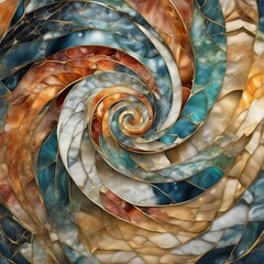 abstract spiral background  A colorful spiral abstract art deco background with a modern spiral mosaic inlay  