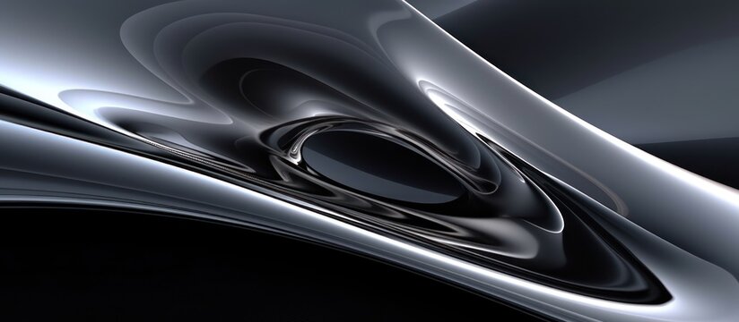 curved and wavy silver abstract background