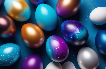  Abstract Galaxy Easter Eggs 