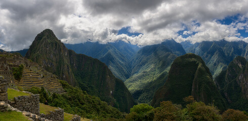 Panor&aacute;mica de ciudadela de Machu Picchu - Per&uacute;