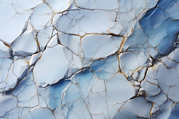 Elegant Veined Marble on Crystal Glass