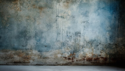 Dirty old backgrounds, stained grunge on rusty abstract concrete backdrop generated by AI