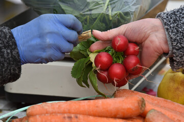 Zagreb, Croatia : 01,05,2024 : Vegetable market called Dolac in the center of Zagreb, the capital of Croatia.