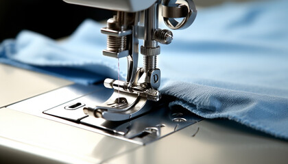 Textile industry, sewing machine, tailor, garment, workshop, factory generated by AI