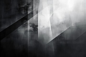 Elegant monochromatic abstract art with dynamic texture, old wall background - obrazy, fototapety, plakaty