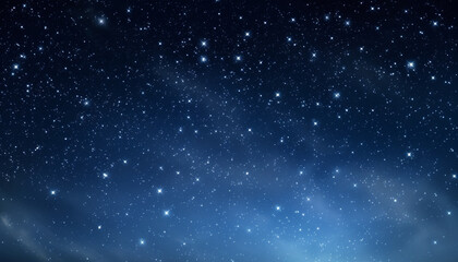 Fototapeta na wymiar Bright star field illuminates the dark winter night generated by AI