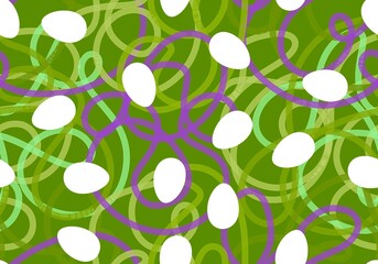 Easter eggs seamless pattern for wrapping paper and fabrics and linens and kitchen textiles and festive packaging