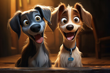 happy cute funny perfect beautiful playful joyful adorable pretty animated dogs pet puppy mans best friends. running, move, zoo, game tongue animal friendly.