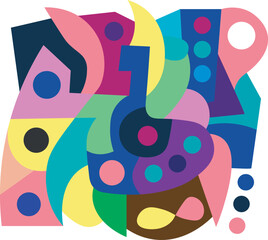 colorful abstract art for background and wallpaper