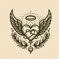 heart with wings