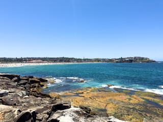 Fototapeta na wymiar Bondi Beach. Stunning Ocean View. Sydney. New South Wales. Australia