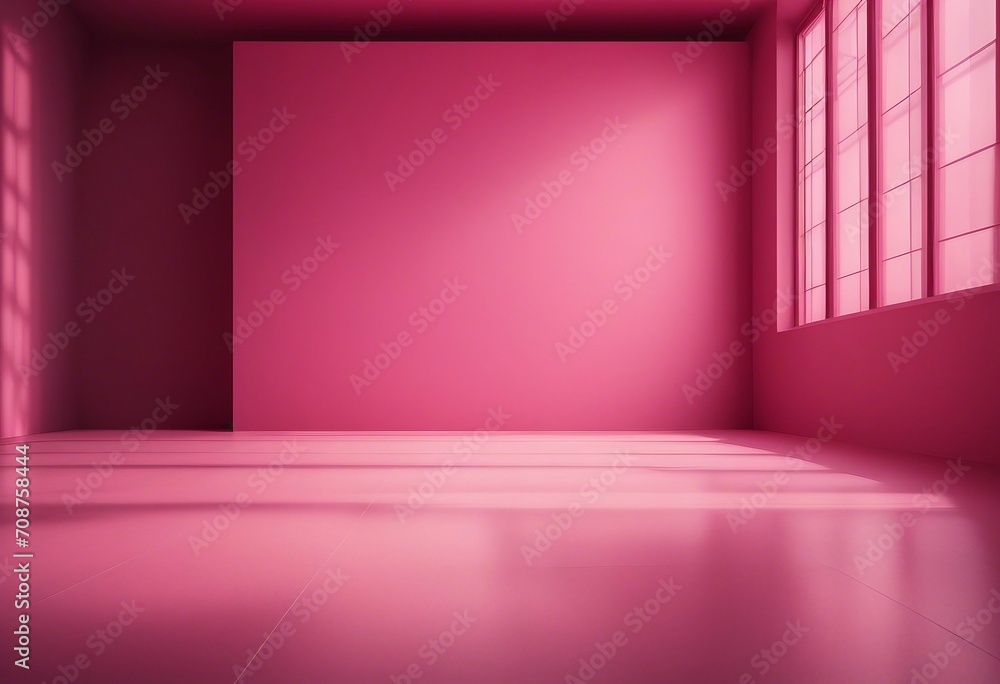 Poster beautiful original background image of an empty space in pink tones with a play of light and shadow