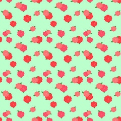 aesthetic rose seamless pattern 