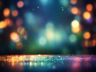 color light bokeh for holiday lights background