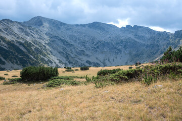 Landscape of Rila mountain near The Fish Lakes, Bulgaria