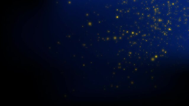 Shiny golden particles abstract bokeh background. Seamless looping motion design. Video animation Ultra HD 4K 3840x2160