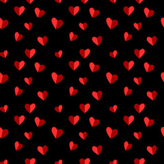 two toned hearts seamless pattern valentines day 