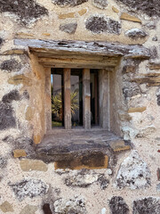 Old Window in Stone Wall