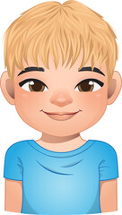 Little boy face, avatar, kid head with dreadlocks hair cartoon PNG