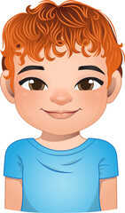 Little boy face, avatar, kid head with dreadlocks hair cartoon PNG