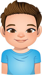 Little boy face, avatar, kid head with dreadlocks hair cartoon PNG