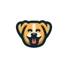 dog pet logo design vector