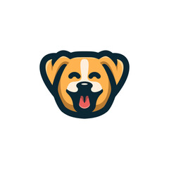 dog pet logo design vector