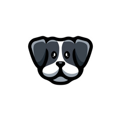 dog pet logo design vector