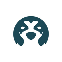 dog pet logo design vector
